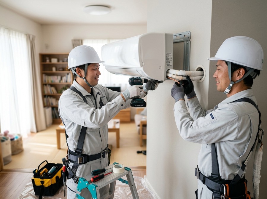 エアコン設置工事
